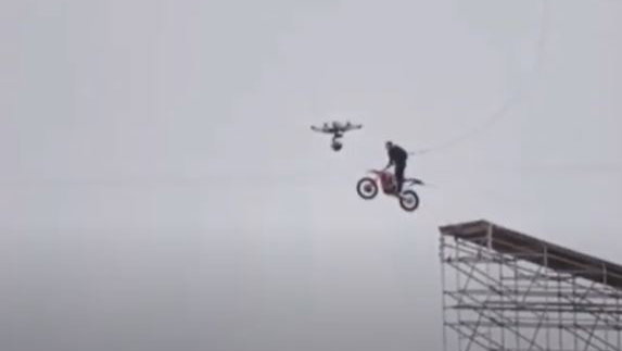 Tom Cruise completes huge ramp jump for latest Mission Impossible film